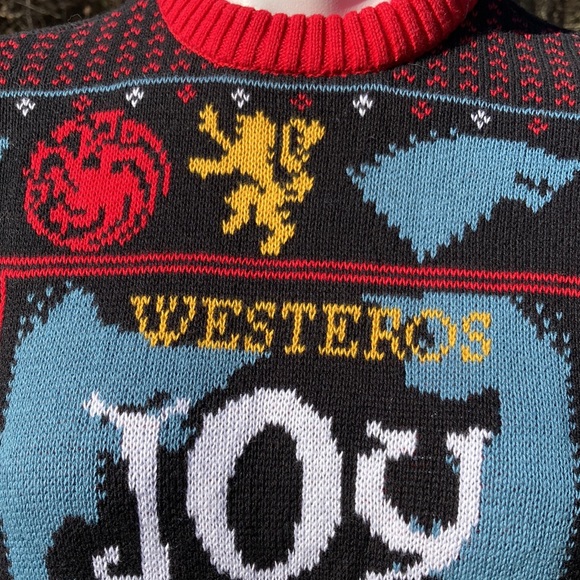 Westeros Game of Thrones Joy to the Realm Christmas sweater size S - Picture 2 of 7